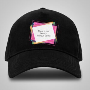 Black Cotton Baseball Cap - Unisex