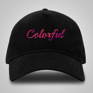 Black Cotton Baseball Cap - Unisex