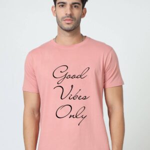 Pastel Pink Tee + Good Vibes Only