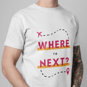 Where To Next White T-shirt