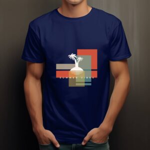Summer Vibes Navy Blue T-shirt