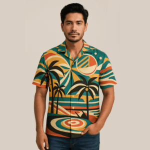 Retro Tropics Half-Sleeve Shirt