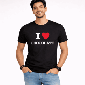 I ❤️ Chocolate Black Unisex T-Shirt