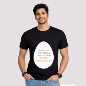 Eggs Black T-Shirt