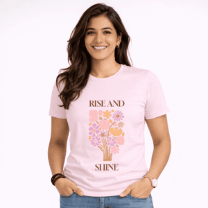 Rise and Shine Soft Pink Unisex T-Shirt