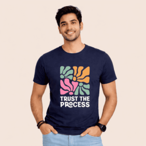 Trust the Process Navy Blue T-Shirt